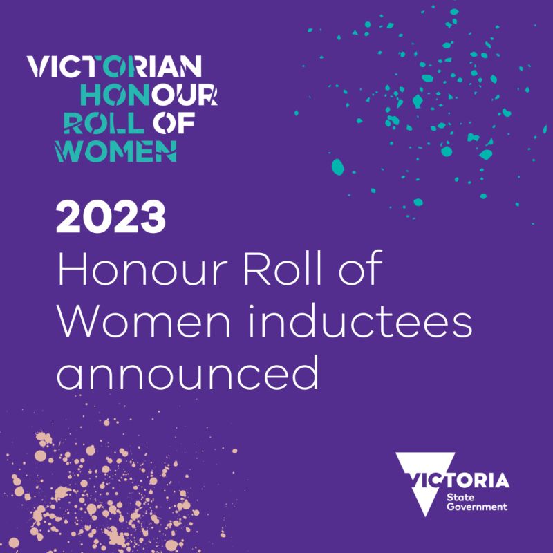 Victorian Honour Roll of Women 2023